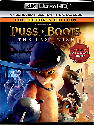 穿靴子的猫2.Puss in Boots: The Last Wish.2022.2160p.UHD.BluRay.REMUX.HEVC.国语 DTS-X 7.1 24bit TrueHD Atmos 7.1.4 16bit 特效中文字幕【45GB】
