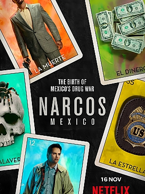 美剧《毒枭:墨西哥 第一季》Narcos: Mexico Season 1 2018 1080P 英语中字 全10集 豆瓣 9.1分【16GB】